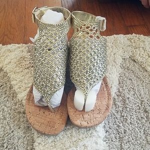 Donald J Pliner strappy wedges